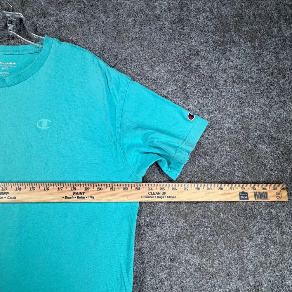 Champion Athletic T-Shirt Mens XL Aqua Blue Classic Jersey Crewneck Athleticwear - Picture 14 of 16